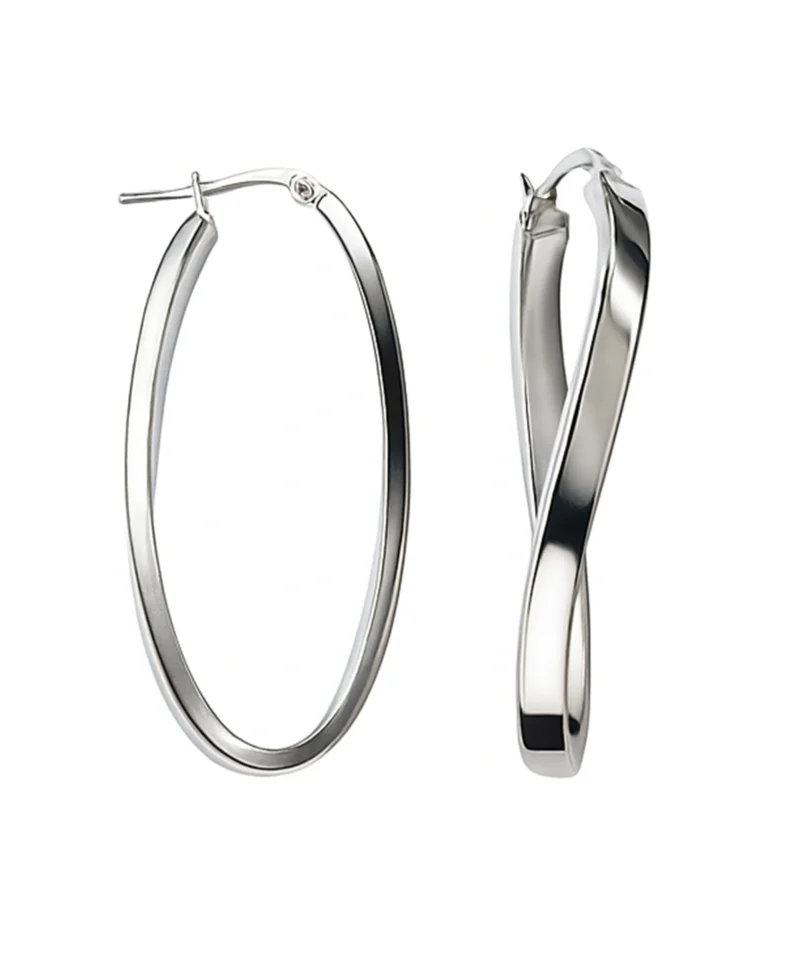 Kolczyki srebrne duze koła - kolczyki 3cm