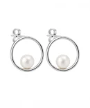 Kolczyki srebrne z perłą