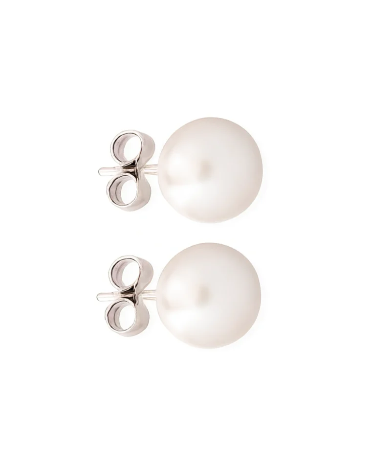 Kolczyki srebrne sztyfty z perła