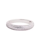 Srebrna obrączka z cyrkoniami