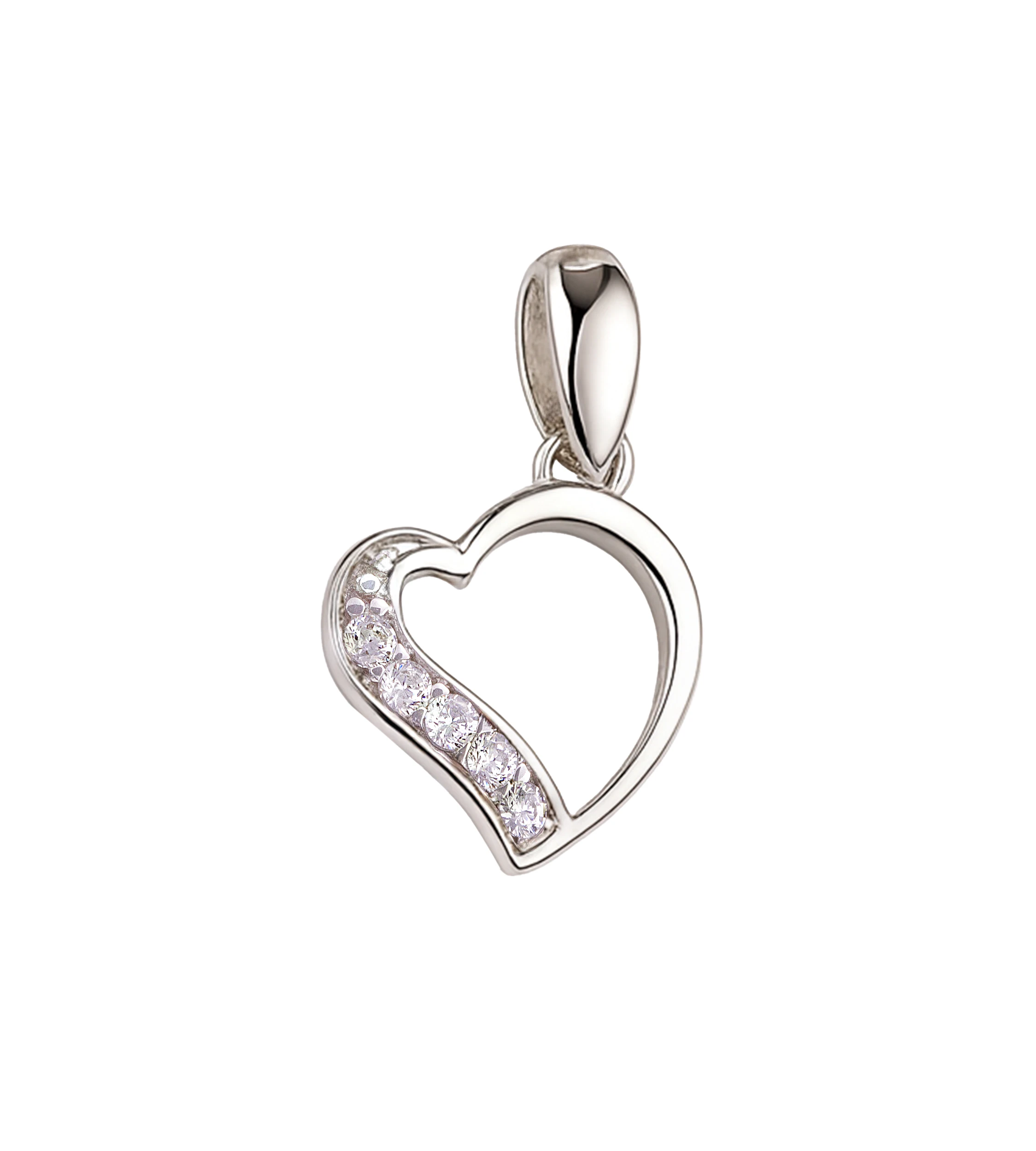 Srebrna zawieszka serduszko małe