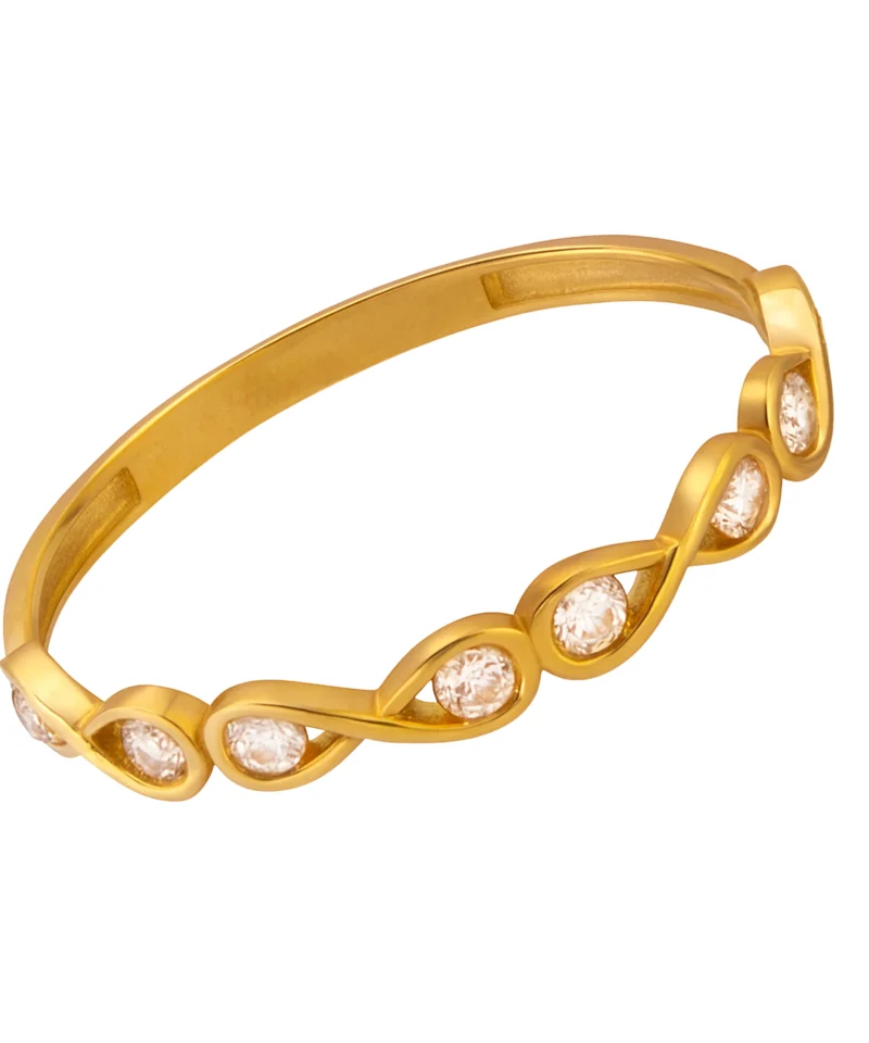 Złoty pierścionek z nieskończonością 375