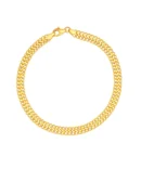 Złota bransoletka szeroka damska, bogaty splot