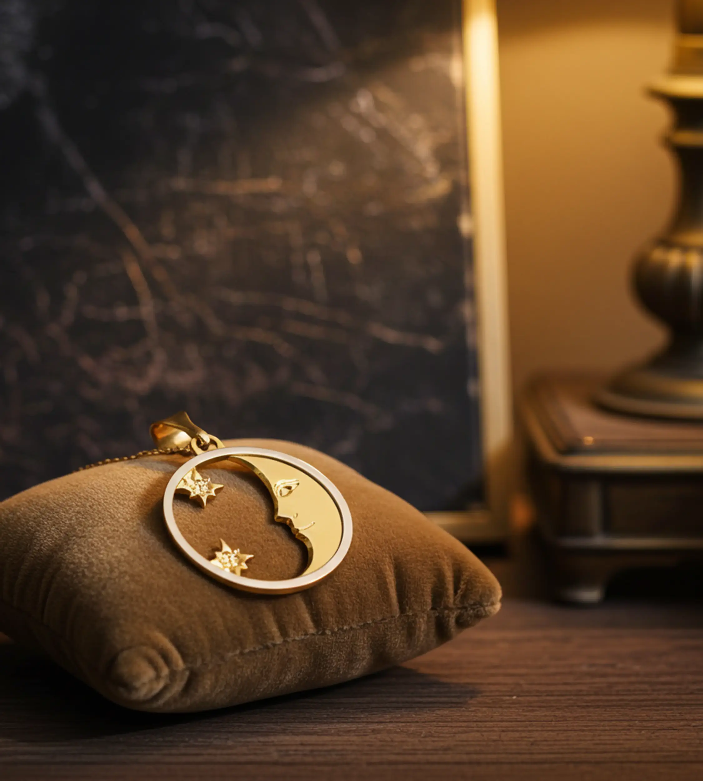 Złota-zawieszka-ksiezyc-astrologiczna-bizuteria