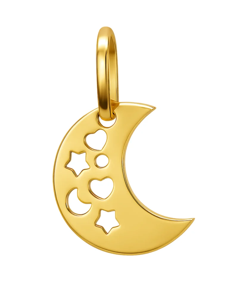Złoty wisiorek mały księżyc