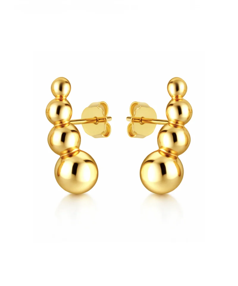 Kolczyki pozłacane kuleczki