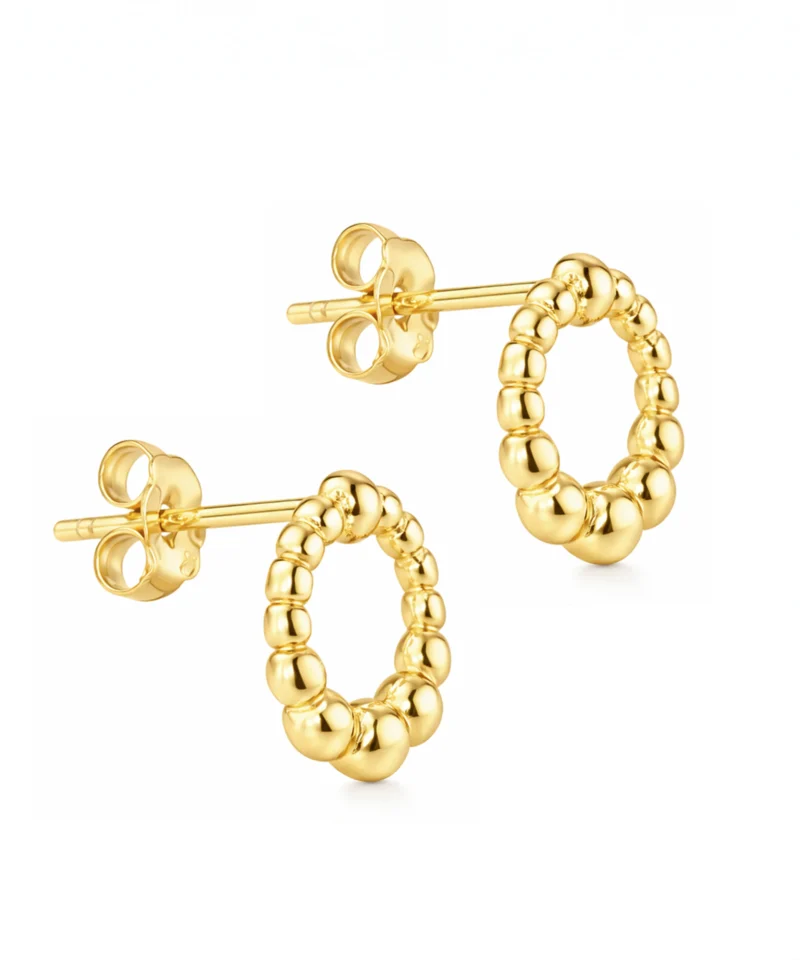 Pozłacane kolczyki sztyfty