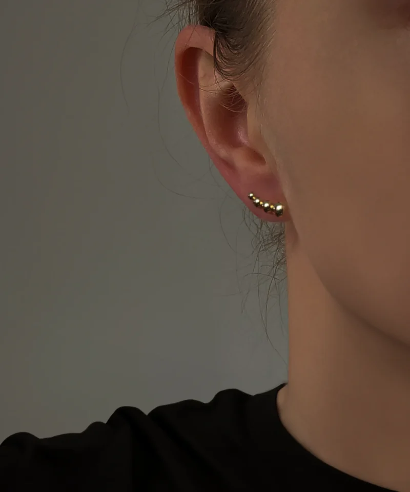 Kolczyki pozłacane kuleczki