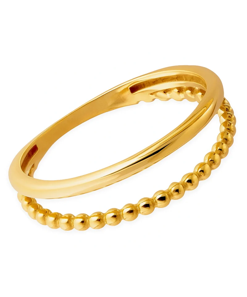 Złoty pierścionek 375 podwójny