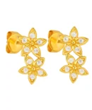 Złote kolczyki kwiatki złote próby 585 w kształcie kwiatka o długości 11 x 5,7 mm, z zapięciem typu sztyft. Minimalistyczne, klasyczne kolczyki pasujące do każdej stylizacji.