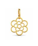 Złota zawieszka ażurowy wzór kwiatuszek