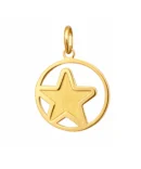 Złota gwiazdka zawieszka matowa