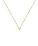 Złoty naszyjnik ankier 585 z gwiazdką 5 mm – packshot na białym tle